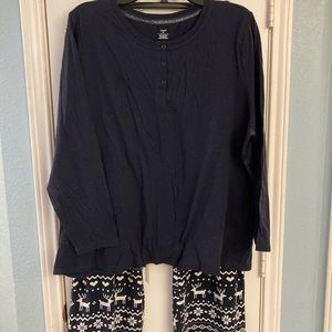CJ Banks navy pajamas, size 3X